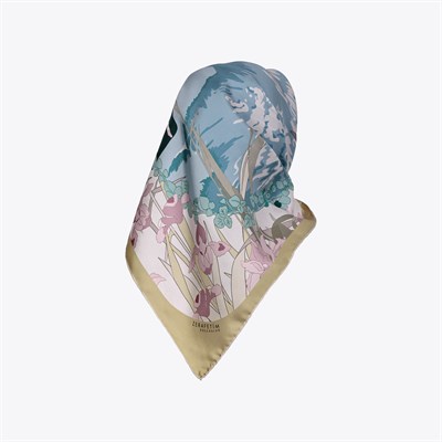 Summer Desen Exclusive İpek Twill Eşarp