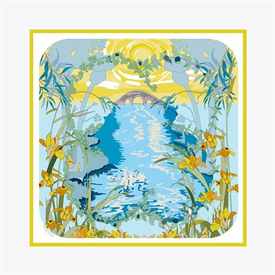 Summer Desen Exclusive İpek Twill Eşarp