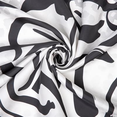 Zebra Desen İpek Twill Eşarp