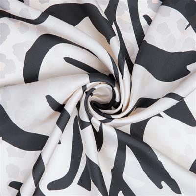 Zebra Desen İpek Twill Eşarp