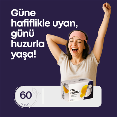 CNV COMBO SAFRAN, MAGNEZYUM , PANAX GİNSENG , GİNKGO BİLOBA , L- TEANİN 60 TABLET