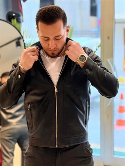 Hakim Yaka Deri Ceket