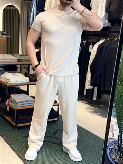 Oysho Baggy Takım Bej