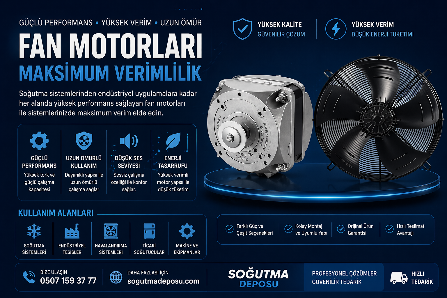 Aksiyel Fan, Fan Motoru ve Fan Aksesuarlarında Teknik Bilgiler, Fiyatlar ve Doğru Seçim Rehberi