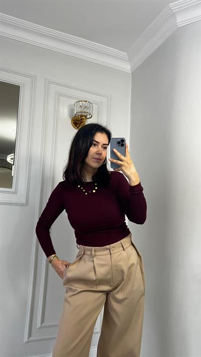 3 Düğmeli Pantolon Dabıl Kumaş Bej