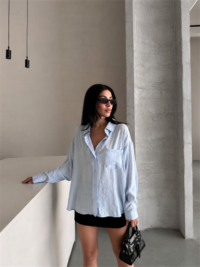 Kadın Keten Oversize Gömlek | Rahat Kesim Şık Keten Gömlek Modeli