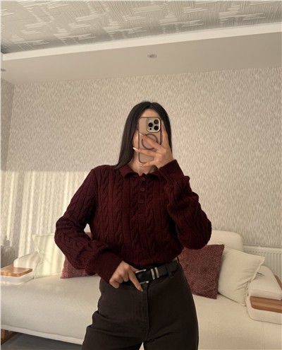 Bordo Buklet Kazak Bordo