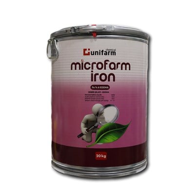 MİCROFARM İRON %6 EDDHA Şelatlı Metalik Demir 20 KGMİCROFARM İRON %6 EDDHA Şelatlı Metalik DemirUNİFARMMİCROFARM İRON %6 EDDHA Şelatlı Metalik Demir 20 KG