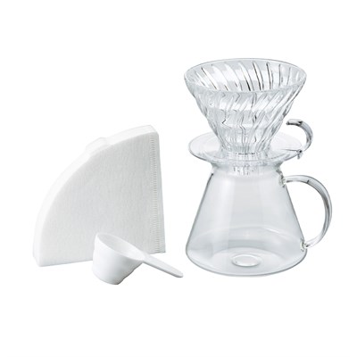 Hario V60 Şeffaf Demleme Seti
