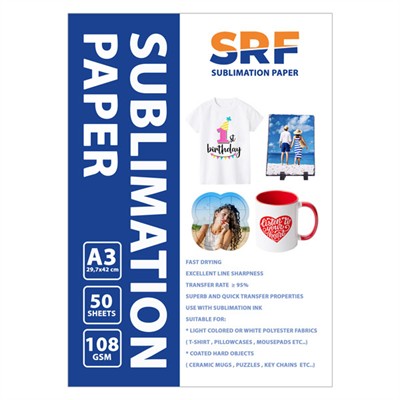 SRF Sublimasyon Sert Zemin Kağıdı A3 (50 adet)
