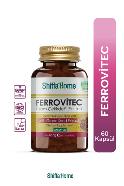 Ferrovitec Kapsül - Üzüm Çekirdeği Kapsulü - Demir