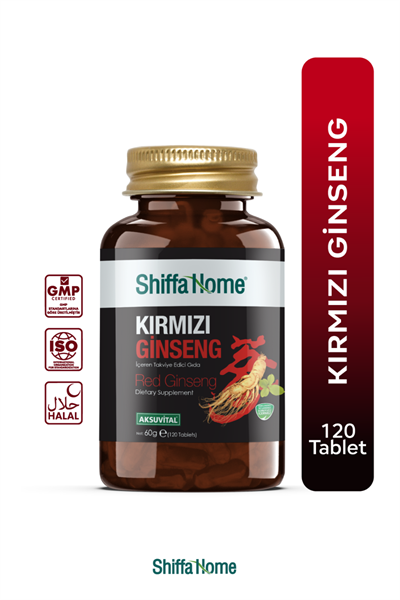Kırmızı Ginseng Tablet 120 Tablet Derin Bitkisel Mağazasında