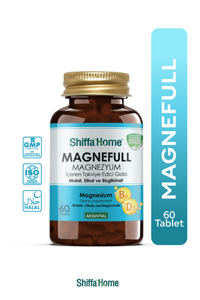 Magnefull magnezyum Malat sitrat Bisglisinat 60 tablet