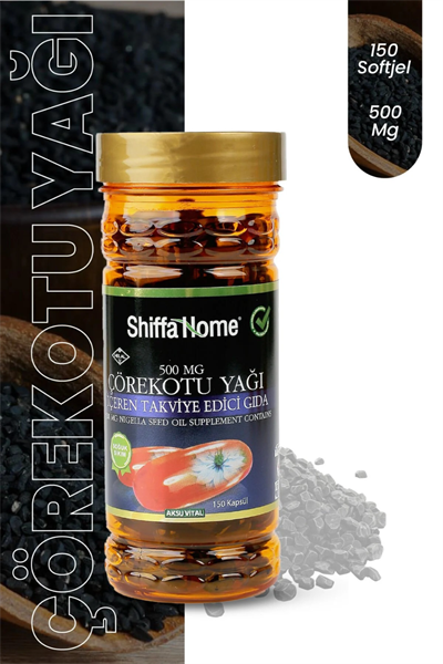 Shiffa Home Çörekotu Yağı Kapsül Çörek Otu 150 X 500 Mg