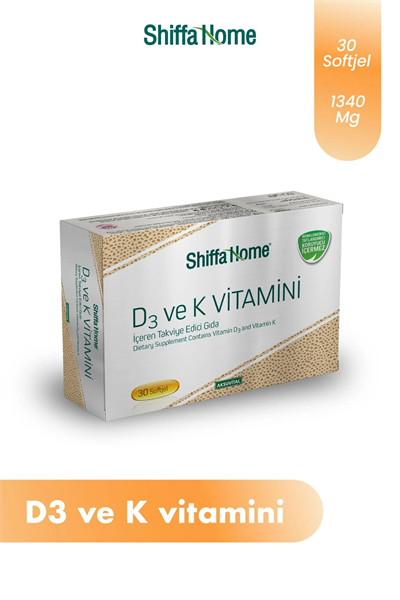 Shiffa Home D3 Ve K Vitamini 1300 mg 30 Kapsül