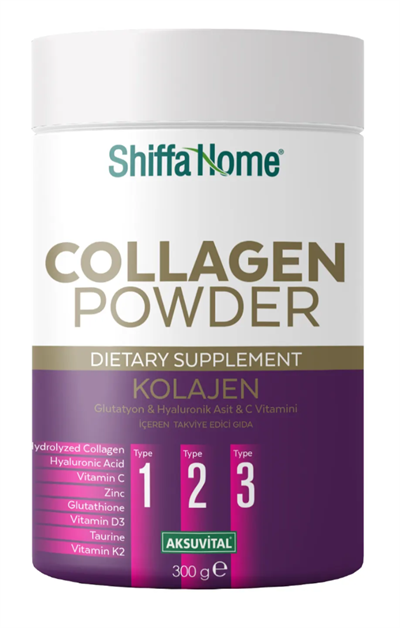 Shiffa Home Kolajen, Glutatyon & Hyaluronik Asit & C Vitamini İçeren Takviye Edici Gıda