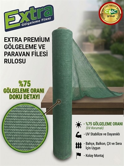 EXTRA GÖLGELEME FİLESİ  %75 - 65 GR/M2
