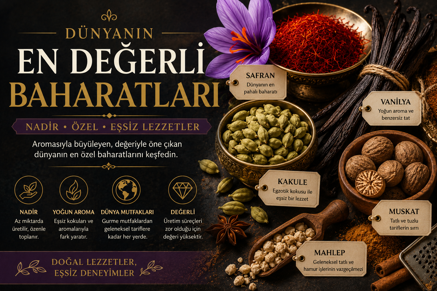 Dünyanın En Değerli Baharatları ve Özellikleri