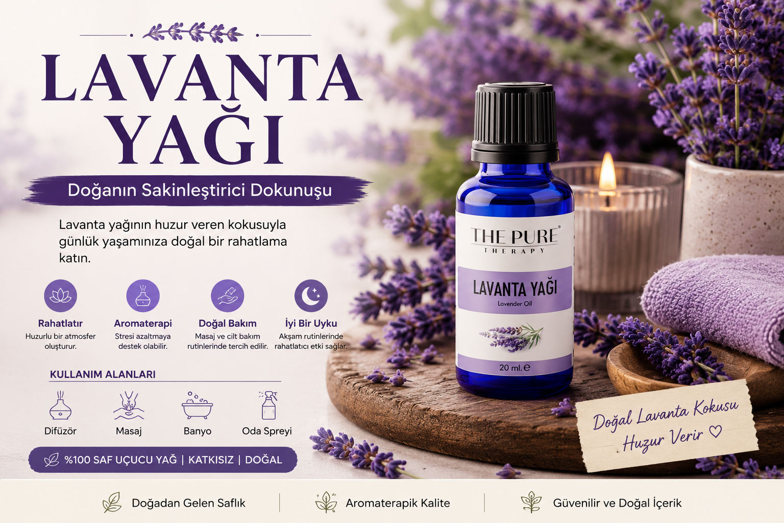 Lavanta Yağı Faydaları, Aromaterapik