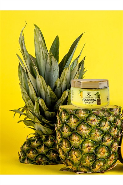 Ananas Özlü Scrub Nemlendirici Yenileyici Ananaslı El Ayak Vücut Peeling Krem