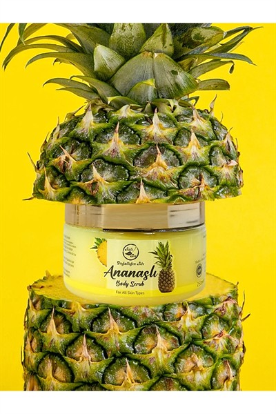 Ananas Özlü Scrub Nemlendirici Yenileyici Ananaslı El Ayak Vücut Peeling Krem
