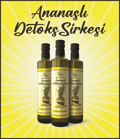 Aslı Bu Ananaslı Detoks Sirkesi %100 Doğal Fermentasyon