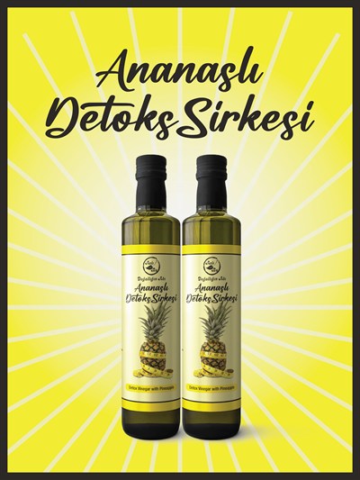 Aslı Bu Ananaslı Detoks Sirkesi %100 Doğal Fermentasyon