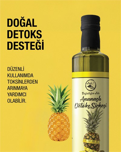 Aslı Bu Ananaslı Detoks Sirkesi %100 Doğal Fermentasyon
