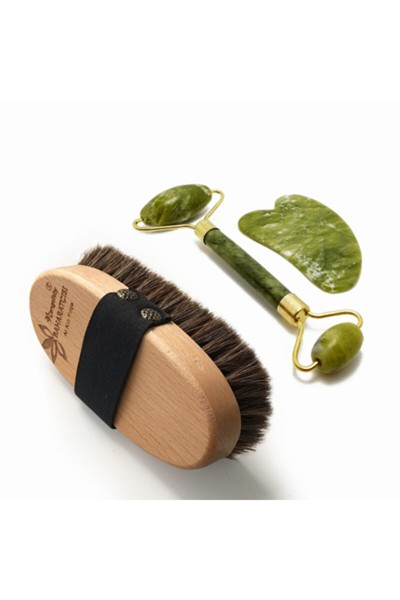 At Kılı Fırça (jade Roller Gua Sha Hediyeli)