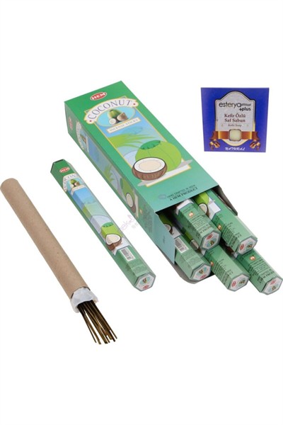 Coconut Hindistan Cevizi Kokulu 6 Lı Tütsü Ve Ardıç Sabunu