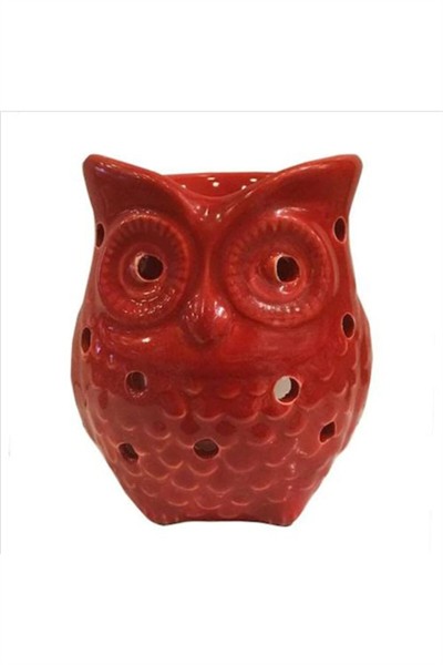 Dekoratif Çeşitli Renklerde Seramik Baykuş Buhurdanlık