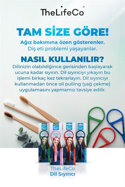 Dil Sıyırıcı(TEMİZLEYİCİ) (DİL TEMİZLEYİCİ) 2li Paket - Mavi & Yeşil