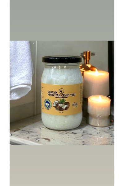 Hindistan Cevizi Yağı Organik Hindistan Cevizi Yağı 337 Ml.