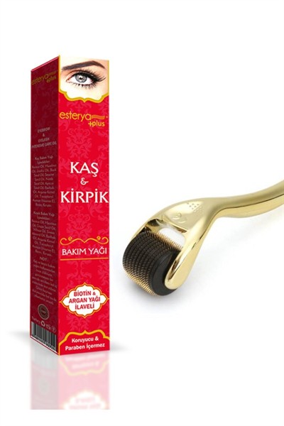 Kaş Ve Kirpik Bakım Yağları 20ml Dermaroller Gold (TİTANYUM İĞNELİ)