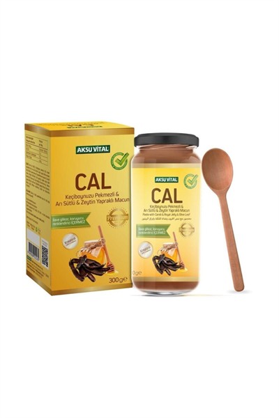 Macun Cal Keçiboynuzu Pekmezli Ari Sütlü Zeytin Yapraklı (kilo Aldırıcı ) Macun 300 G