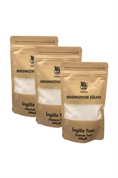 Magnezyum Sülfat Ingiliz Tuzu Toz 200 Gr 3lü