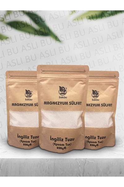 Magnezyum Sülfat Ingiliz Tuzu Toz 200 Gr 3lü