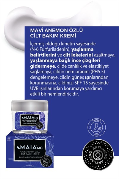Mavi Anemon Özlü Cilt Bakım Kremi 50 ml
