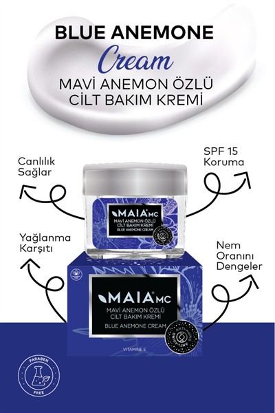 Mavi Anemon Özlü Cilt Bakım Kremi 50 ml