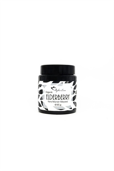 Organik Elderberry Kara Mürver Meyvesi Tozu 85 G