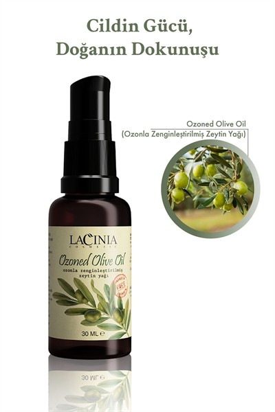 Ozonla Zenginleştirilmiş Zeytin Yağı 30 ml El Yüz Ve Vücut Bakımında Kullanıma Uygundur