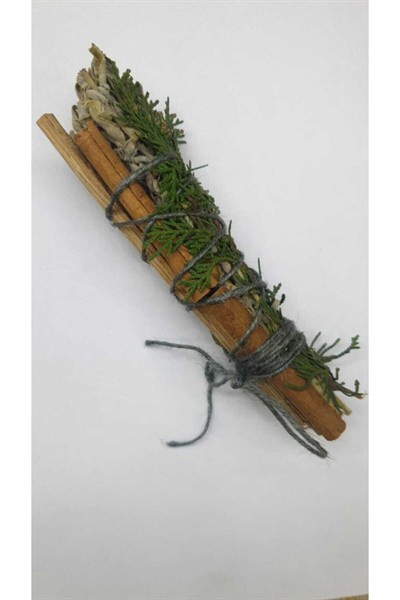 Sandal Tarçın Ardıç Adaçayı Demet Tütsü