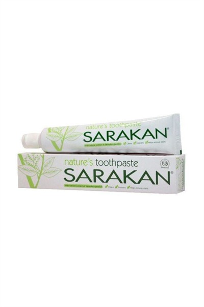 Sarakan Doğal Bitkisel Florürsüz Diş Macunu 50 ml (FLORÜRSÜZ, VEGAN, GLUTENSİZ)
