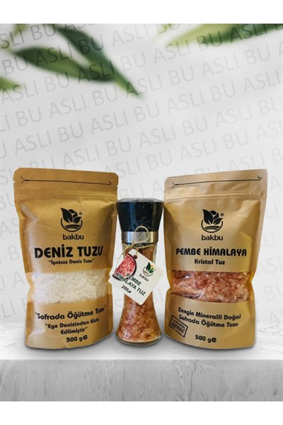 Seramik Bıçaklı Tuz Değirmeni Öğütücü Değirmen Ve Deniz Tuzu & Himalaya Tuzu