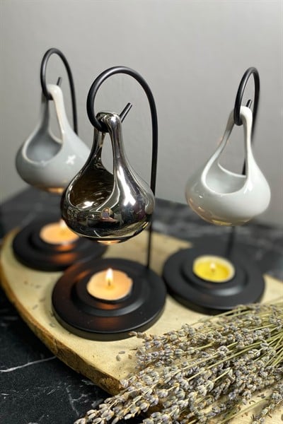 Standlı Buhurdanlık 3lü Set