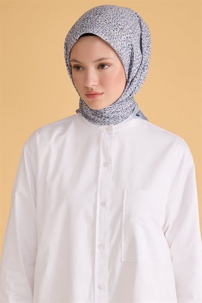 ÇİÇEK DESEN NOVA GRİ EŞARP 1012