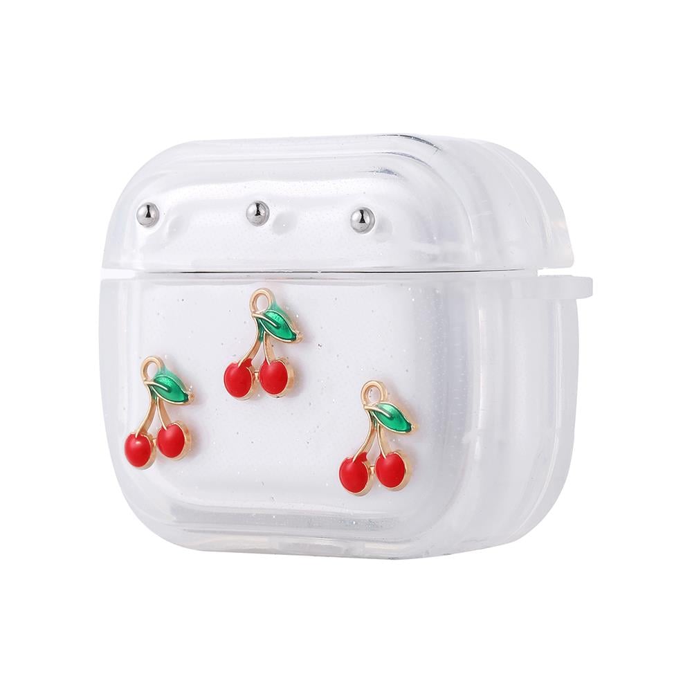 Apple Airpods 3. Nesil Zore Airbag 44 Airbag Tasarımlı Simli Şeffaf Kutup Kılıf