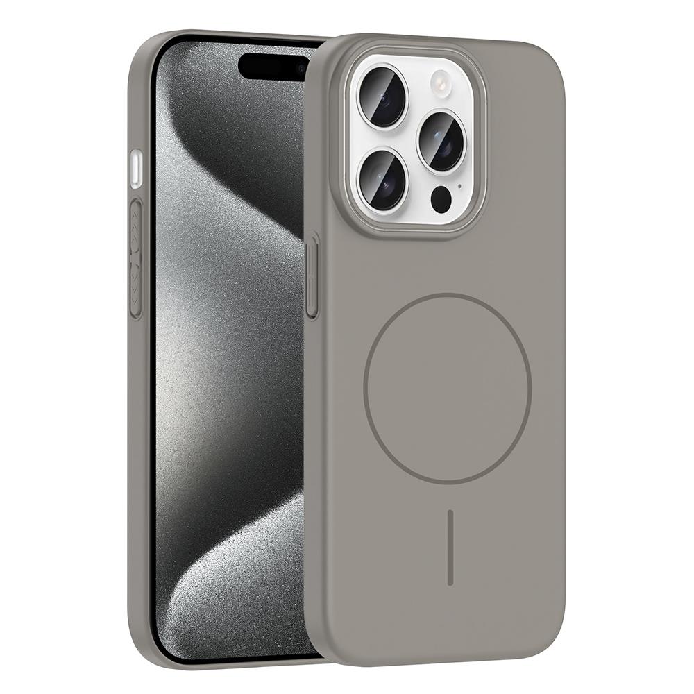 Apple iPhone 15 Pro Kılıf Magsafe Şarj Özellikli Zore Ruby Silikon Kapak