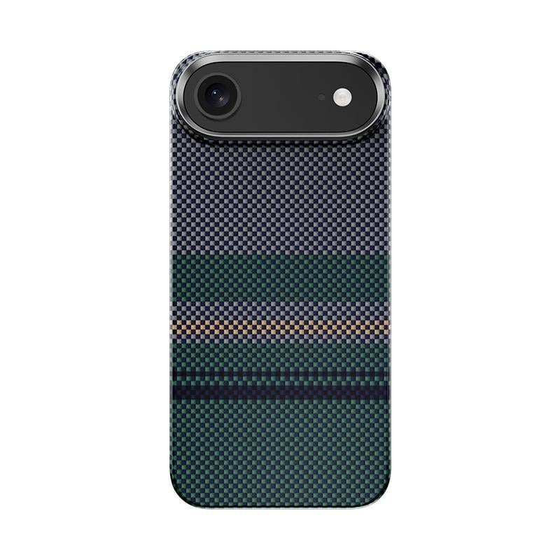 Apple iPhone 17 Air Kılıf M-safe Şarj Özellikli Karbon Fiber Tasarımlı Benks Aurora ArmorAir Kevlar Kapak
