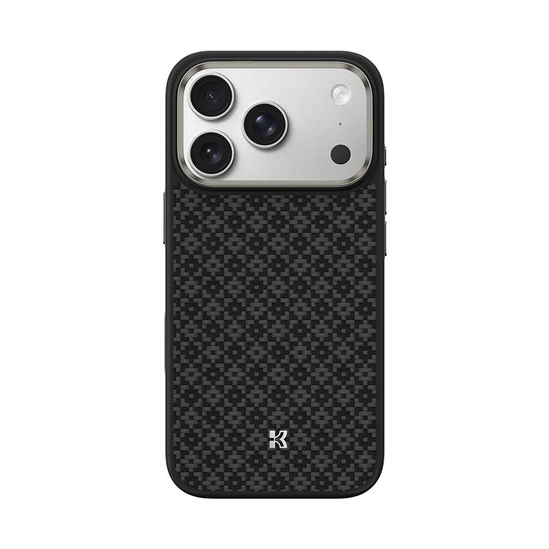 Apple iPhone 17 Pro Kılıf M-Safe Şarj Özellikli Benks ArmorPro ArmorGrid Serisi Kevlar Kapak